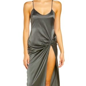 NWT SKIMS SILK LONG DRESS
